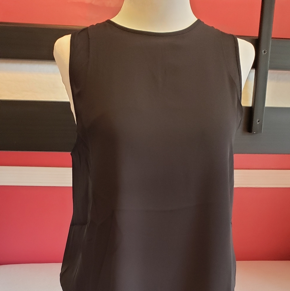 - Banana Republic black blouse